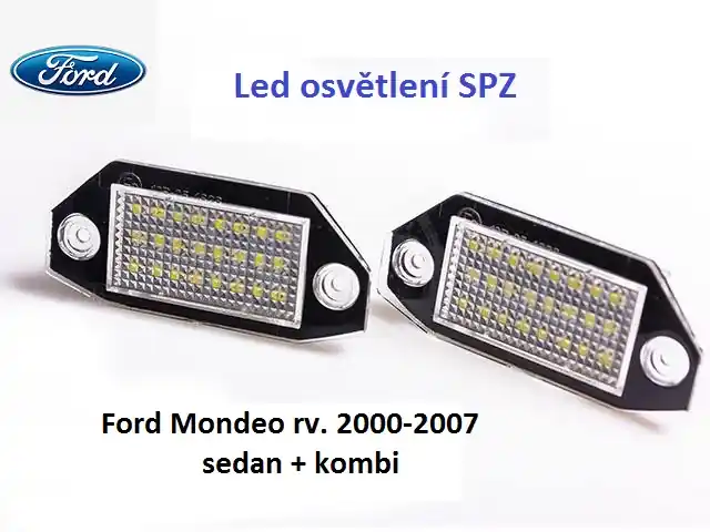 Vysoká kvalita - Led osvětlení SPZ Ford Mondeo MK3 2000-2007