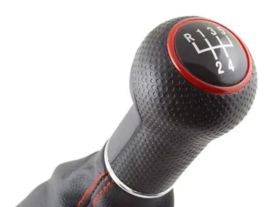 Řadící páka s manžetou VW Golf IV, Bora 5st. červená - 12mm - Poslední šance