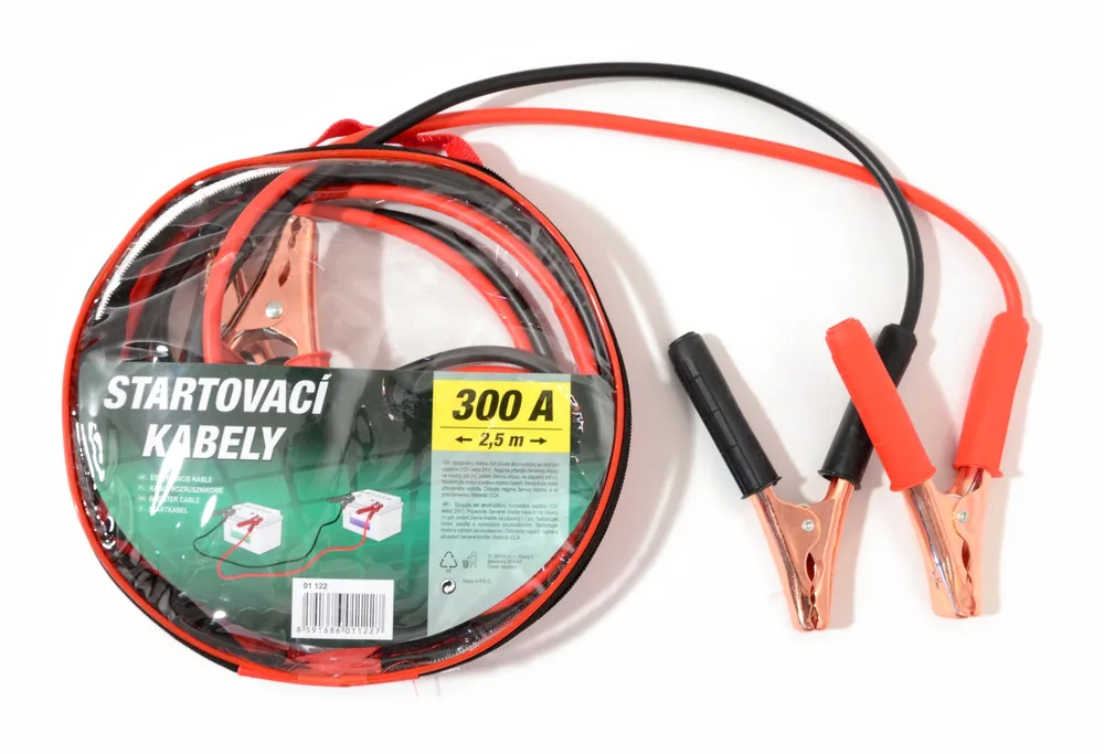 Startovací kabely 300A 2,5m zipper bag | Nejlepší cena