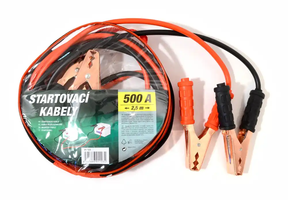 Kvalitní produkt - Startovací kabely 500A 2,5m zipper bag