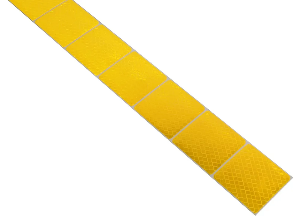 Samolepící páska reflexní dělená 1m x 5cm žlutá - Speciální nabídka