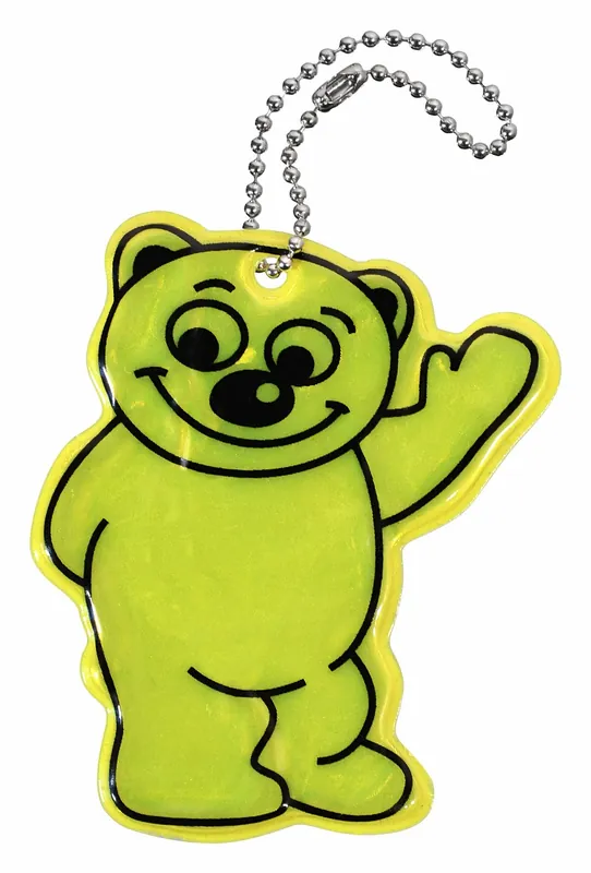 Přívěšek reflexní BEAR - žlutý - Akční cena