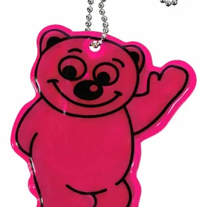 Přívěšek reflexní BEAR - fialový - Speciální nabídka