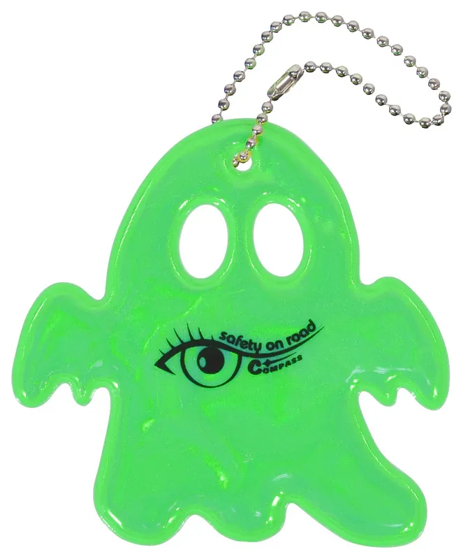 Přívěšek reflexní GHOST - zelený - Už jen pár kusů