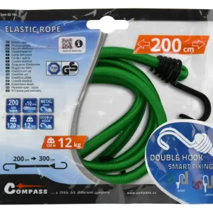 Do vyprodání zásob | Upínač pružný DOUBLE HOOK 10mm/200cm TÜV/GS