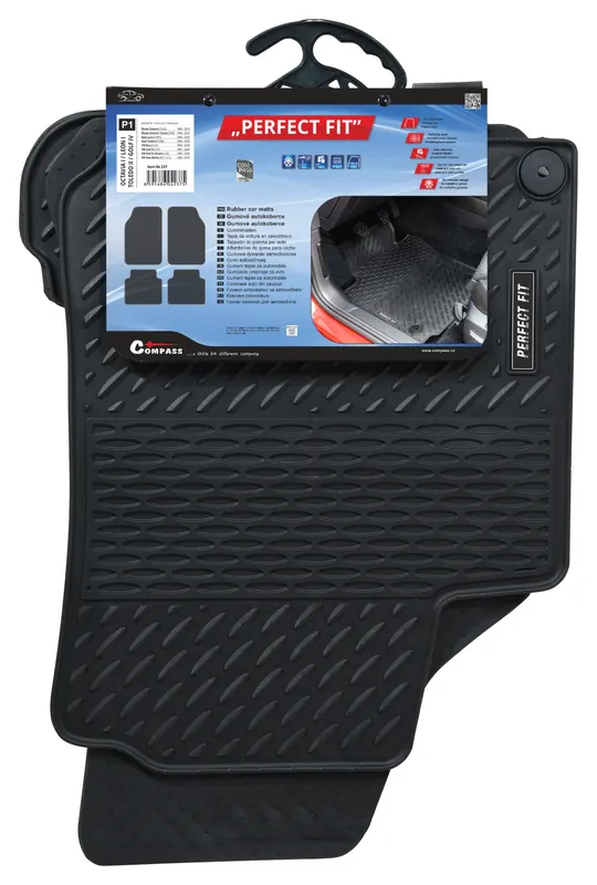 Gumové koberce PERFECT FIT sada 4ks OCTAVIA I s fixací | Premium