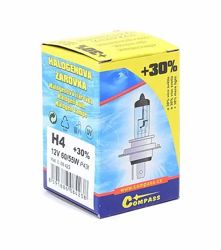 Nejprodávanější - Žárovka 12V H4 60/55W P43t box FLASH +30%