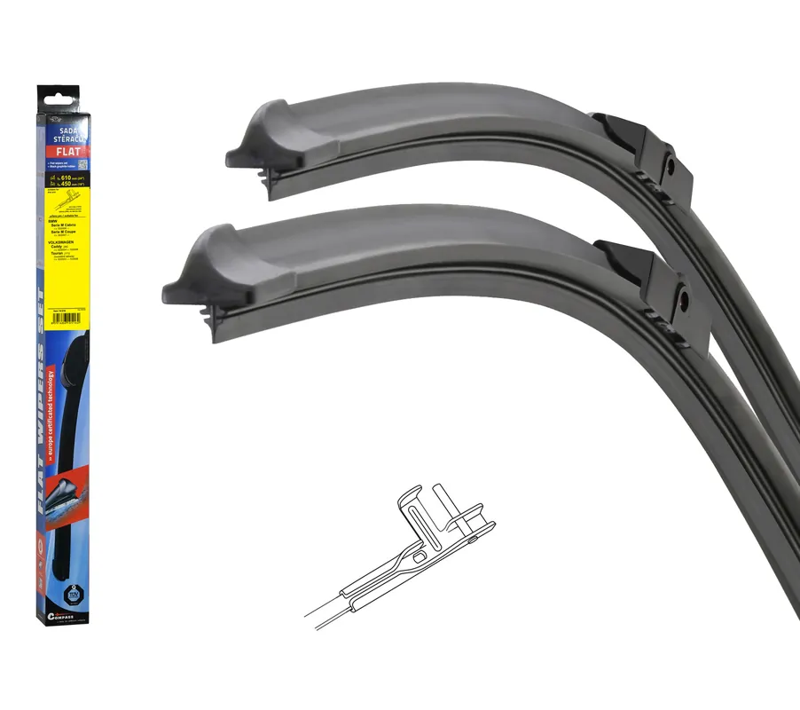 Nabídka končí brzy | Stěrače FLAT SET (PIN) 610+450mm