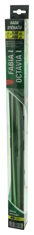 Stěrače FLAT SET 530+480mm GREEN OCT I/FAB I | Snížená cena