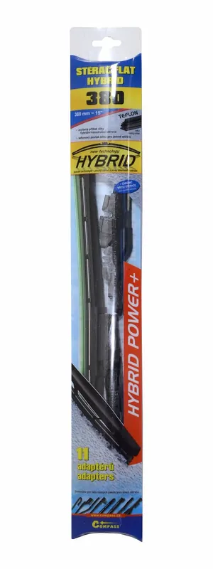 Ihned k objednání | Stěrač HYBRID 380mm + 11 adaptérů TEFLON