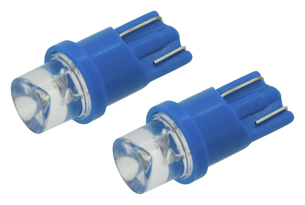 Žárovka 1LED 12V T10 modrá 2ks | Jen pár kusů