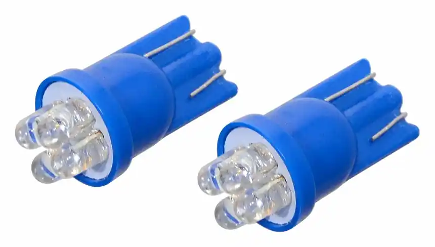 Poslední dny | Žárovka 4LED 12V T10 modrá 2ks