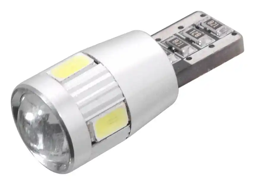Žárovka 6 SMD LED 12V T10 s rezistorem CAN-BUS ready bílá - Extra sleva