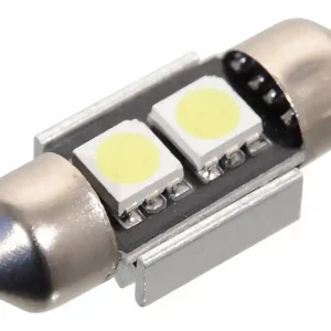 Nově přidáno | Žárovka 2 SMD LED 12V suf. SV8.5 32mm s rezistorem CAN-BUS ready bílá