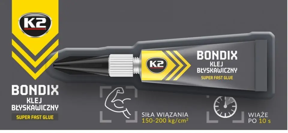 Omezené množství | K2 BONDIX 3 g - vteřinové lepidlo