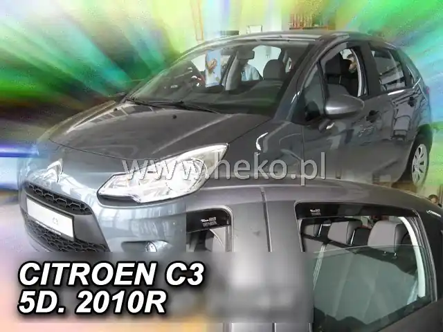 Nově v sortimentu - Ofuky oken Citroen C3 5dveř 10- před.+zadní Heko