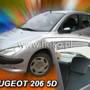 Prémiová kvalita - Ofuky oken Peugeot 206 5dveř 98- před.+zadní htb Heko