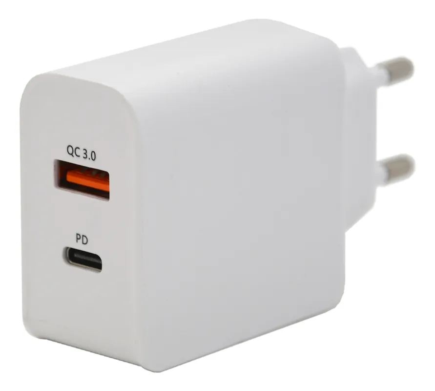 Cena od výrobce - Zástrčka QUICK CHARGE 3.0 230V USB-A / USB-C 18W