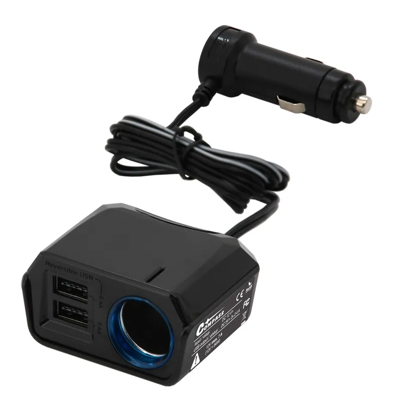 Adaptér s kabelem 12V + 2x USB 2400mA SELECT - Nový produkt