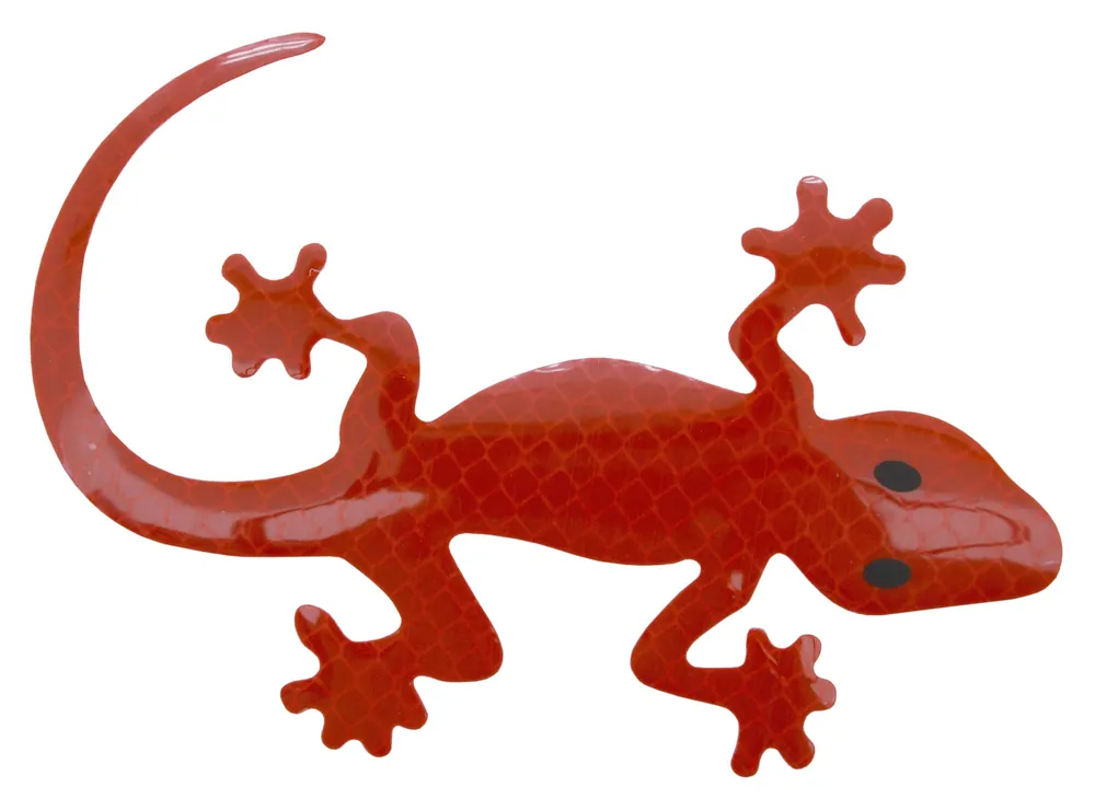 Dekor samolepící GECKO červený | Připraveno k expedici