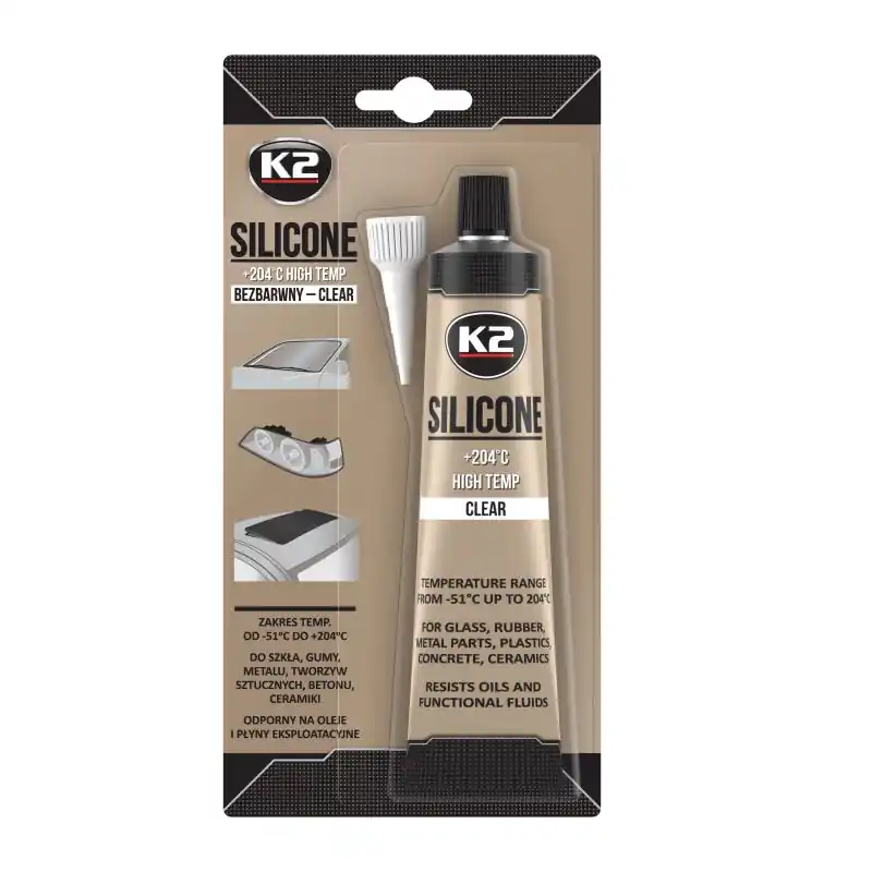 K2 SILICONE CLEAR 85 g - vysokoteplotní čirý silikon | Bezpečná platba