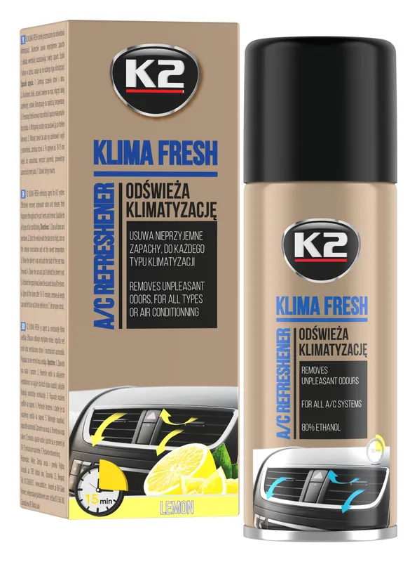 K2 Osvěžovač KLIMA FRESH 150 ml LEMON | Skladem