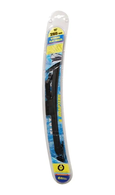 Stěrač FLAT MULTI 280mm s adaptéry - Sleva navíc