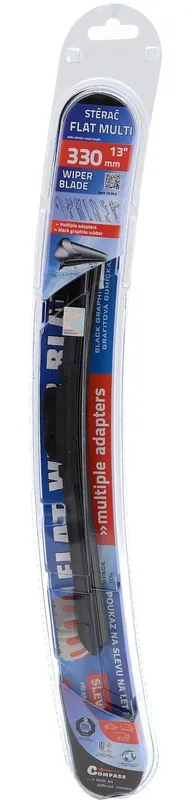 Stěrač FLAT MULTI 330mm s adaptéry - Akční sleva