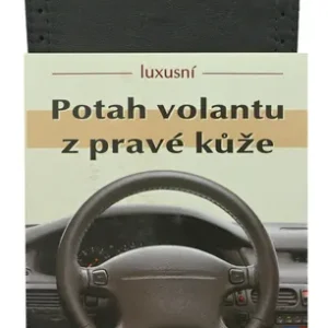 Časově omezená nabídka - Potah volantu omotávací z pravé kůže A černý PERFO