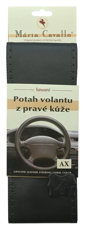 Potah volantu omotávací z pravé kůže AX černý - Tovární cena